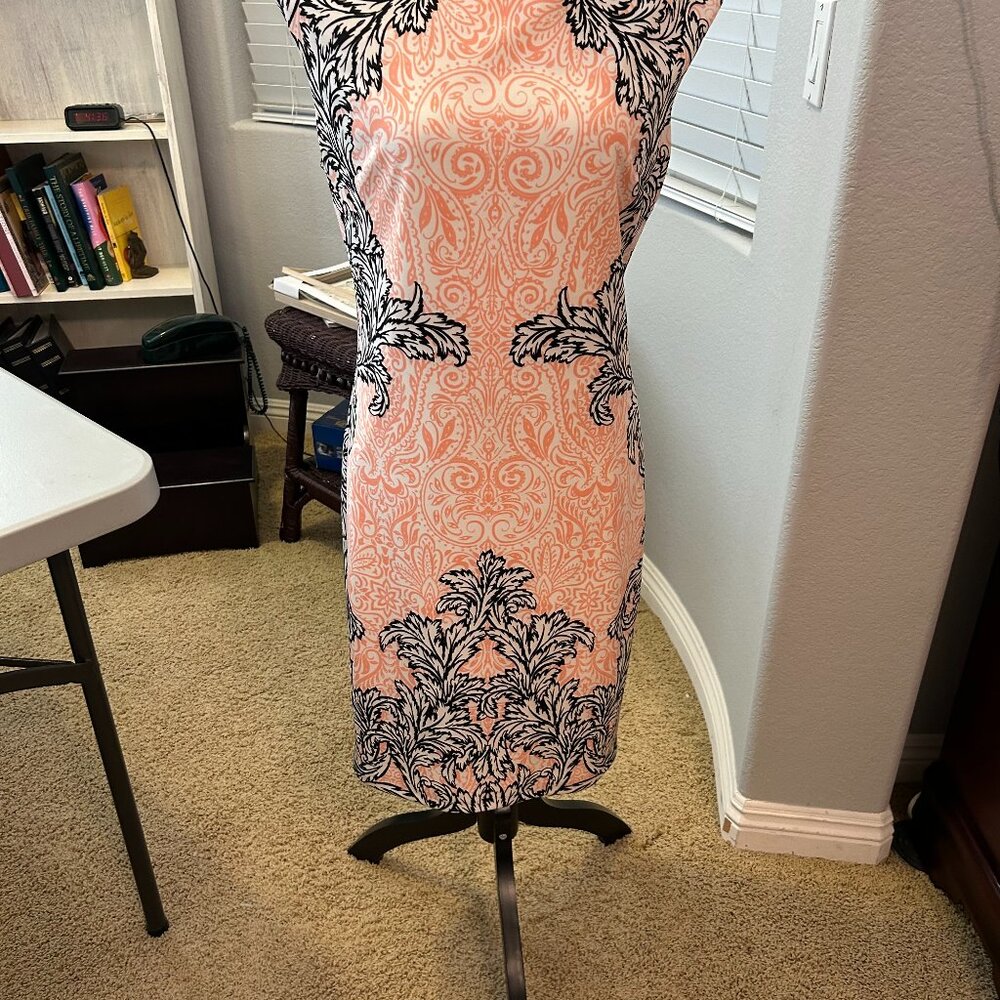 Peach and Black dress by Maggie L